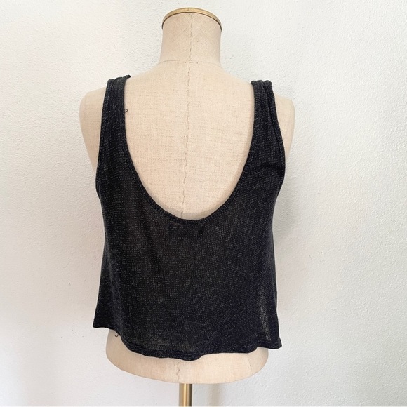 ✨ Abercrombie & Fitch Good Girls Bad Habits Loose Cropped Knit Tank Navy Sz S - Picture 2 of 10